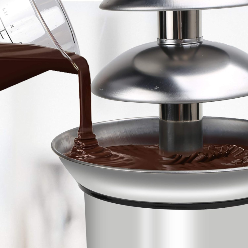 Comprar Fuente De Chocolate En Acero 4 Niveles en Electroshopy - Ángulo 4